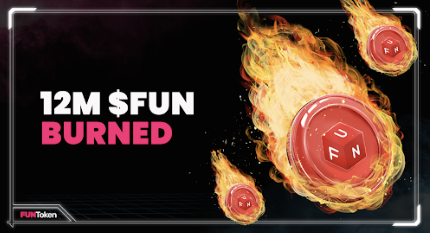 FUNToken Burns 12 Million $FUN in Deflationary Power Move