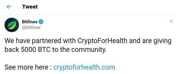 CryptoForHealth hack Twitter Bitcoin