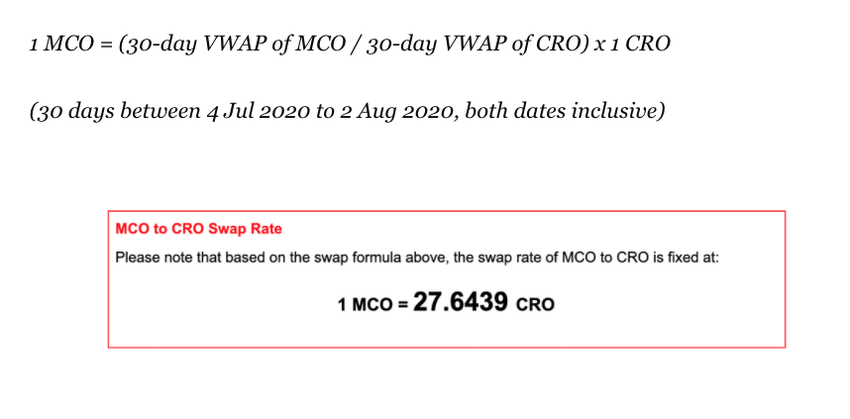 Official swap rate program CRO MCO beincrypto tony toro