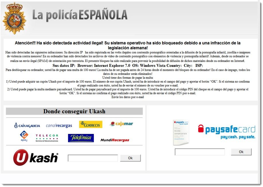 Captura del viurs de la policia