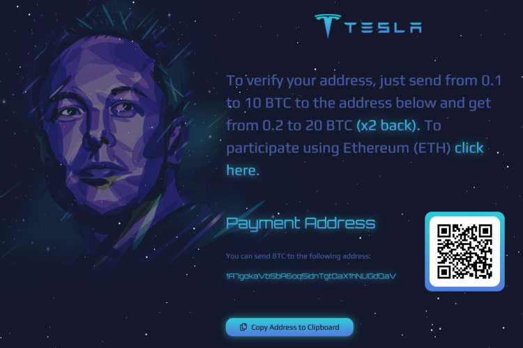Anleitung für den Elon Musk Scam