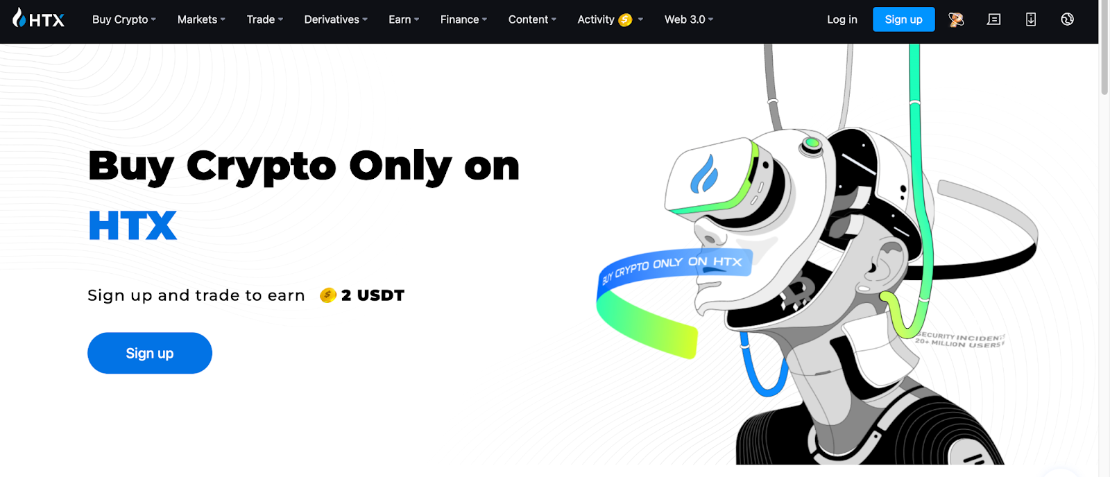 sitio web oficial de Huobi (HTX).