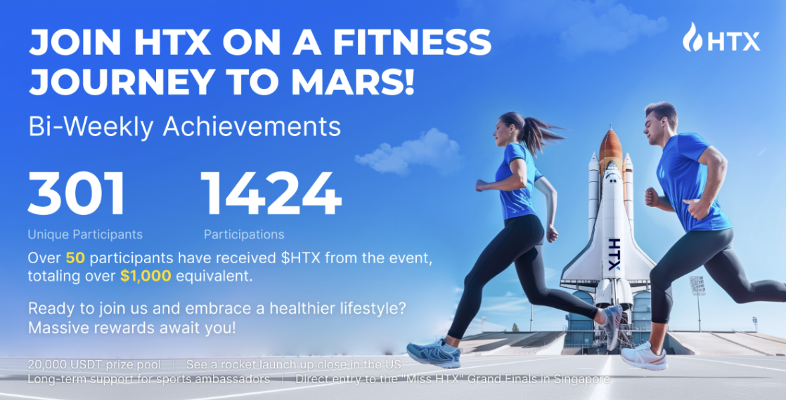 HTX’s 12th Anniversary: “Get Fit on Mars” Campaign Sparks a Fitness Movement, Propelling Web3’s Genuine Long-Term Vision 