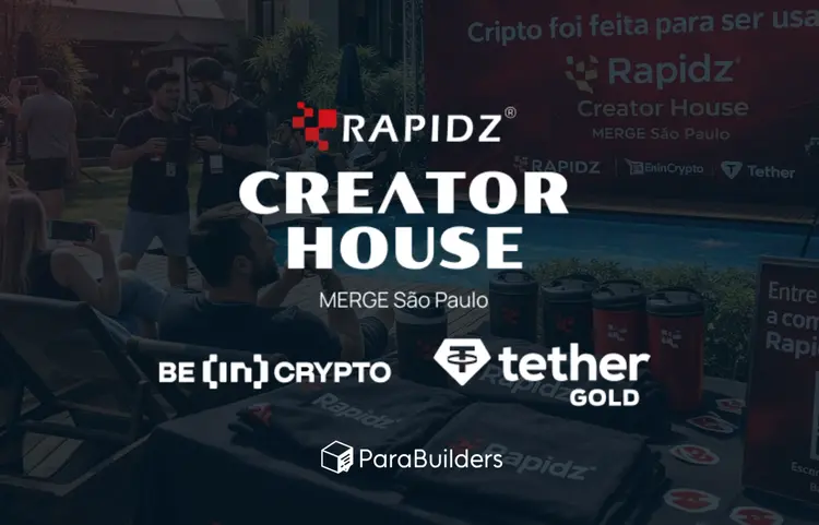 Rapidz, Tether y BeInCrypto reúnen influencers en Creator House durante MERGE São Paulo 2026