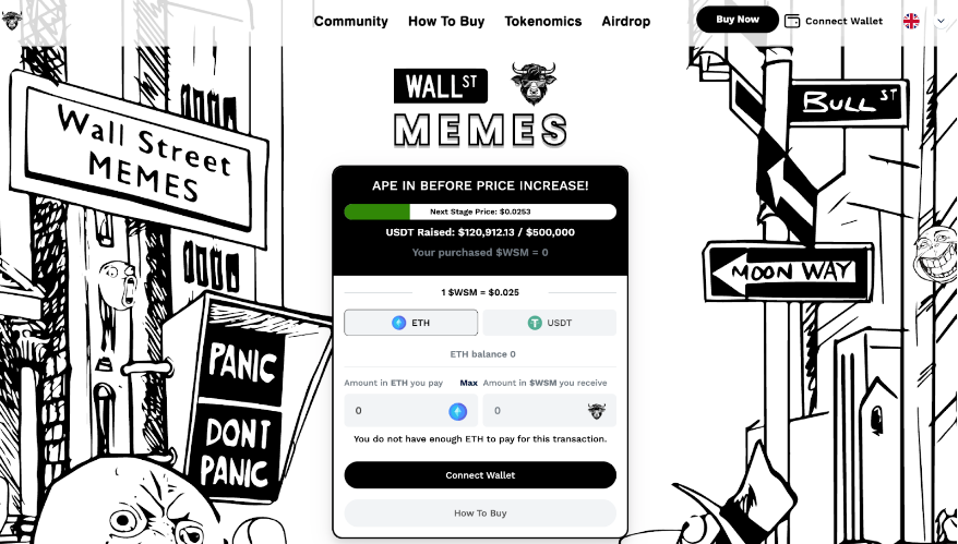 Pré-venda de Wall Street Crypto Meme levanta $ 100.000 em Flash – o WSM Token será o próximo Pepecoin ou Shiba Inu?