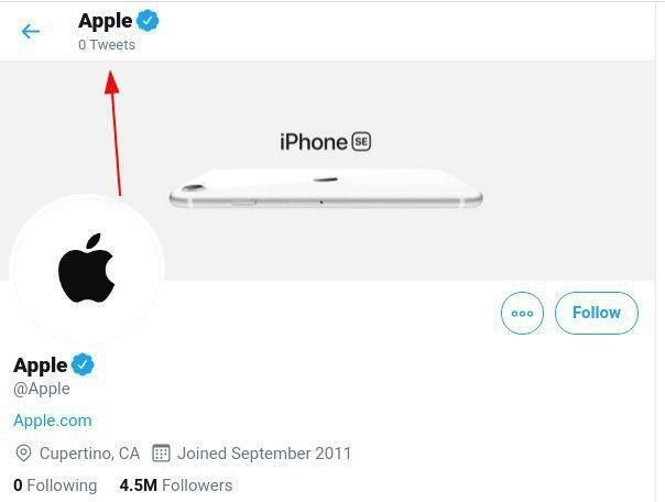 Hack Twitter de la cuenta de Apple
