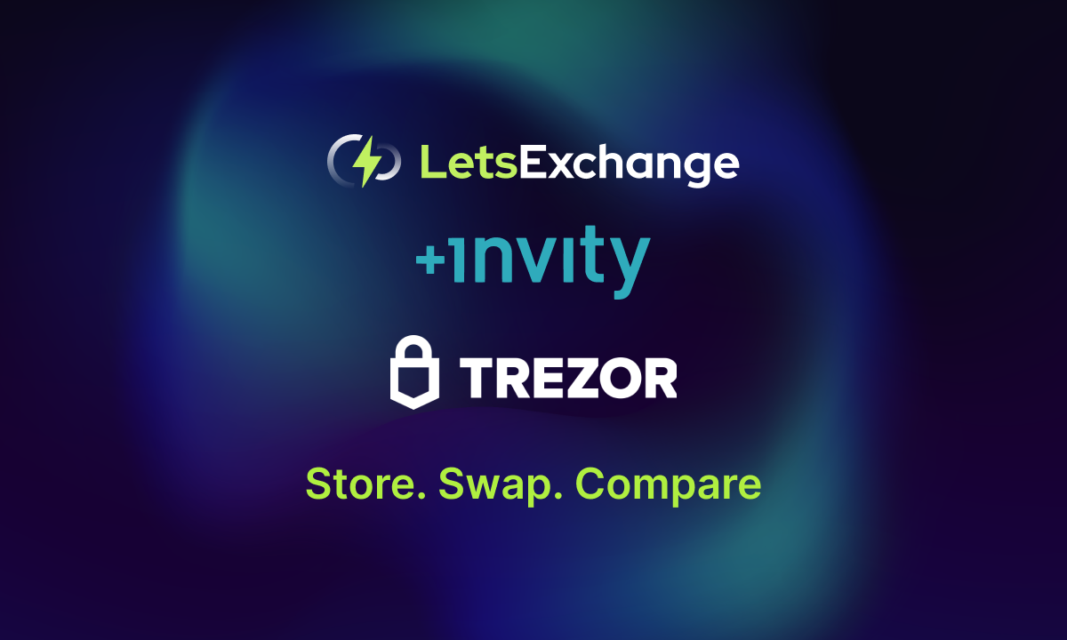 LetsExchange Enables Invity and Trezor to Expand Crypto Swap Options