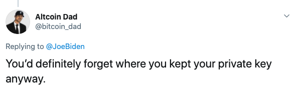 Altcoin Daddy Joe Biden twitter hack