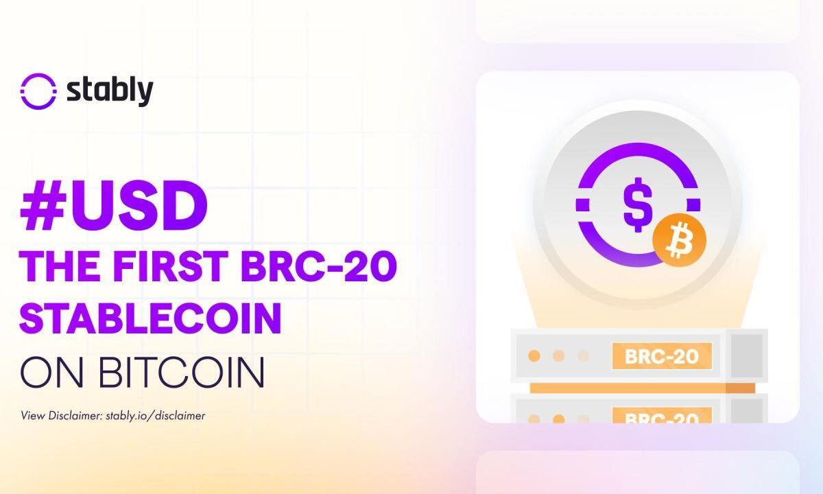 Stably Launches #USD As The First BRC20 Stablecoin