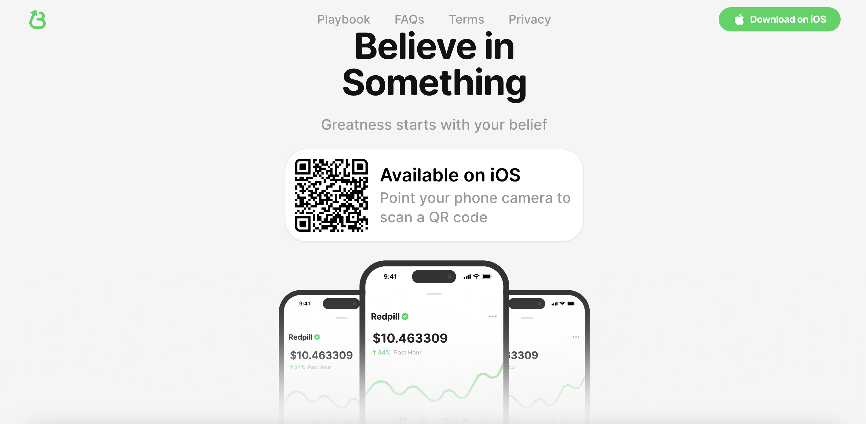 Believe App Website