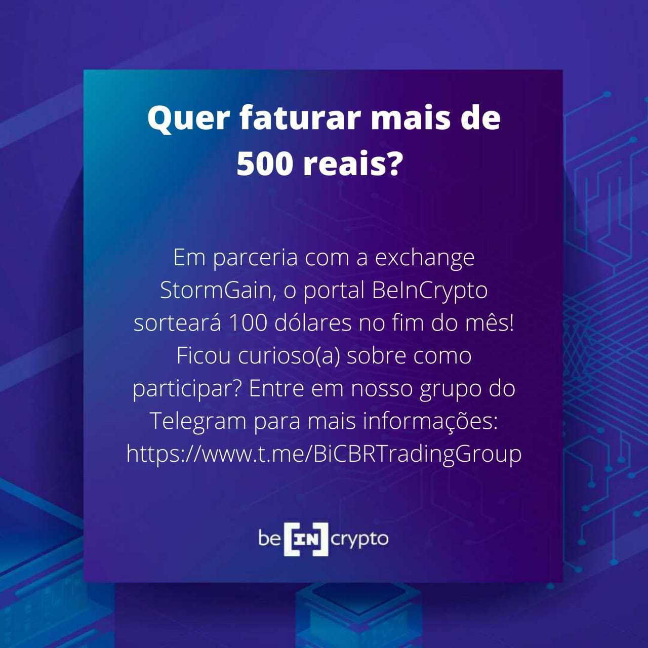 Entre para o canal de Sinais do BeInCrypto