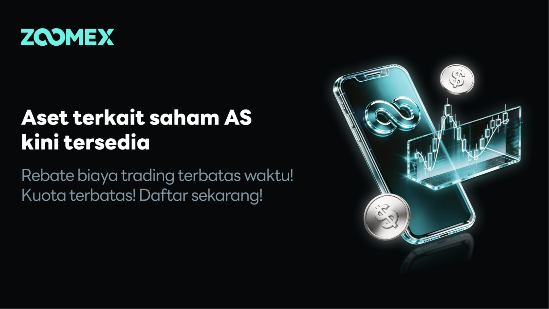 Zoomex Luncurkan ZoomexStocks: Trading Saham Global dengan USDT + Promo Rebate Biaya untuk Waktu Terbatas