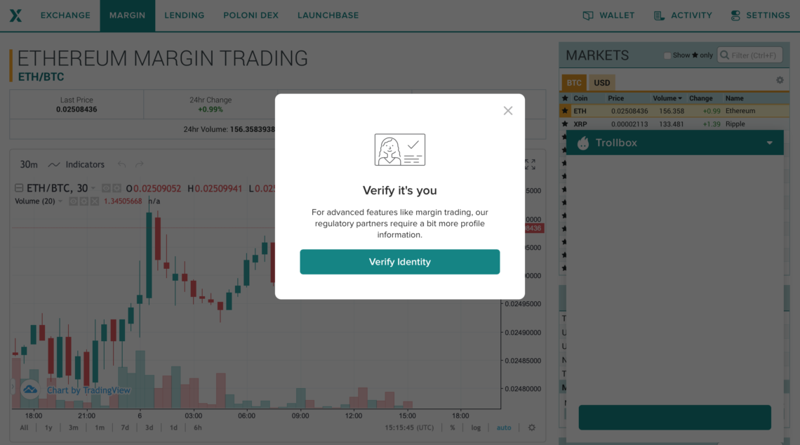 Giao dịch margin trên sàn Poloniex