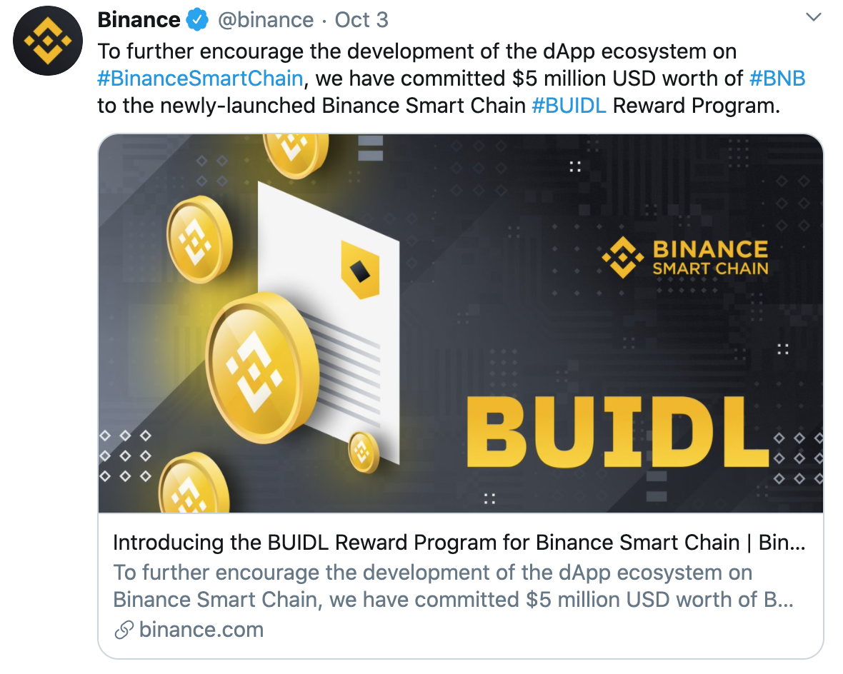 Tuit Binance BUIDL