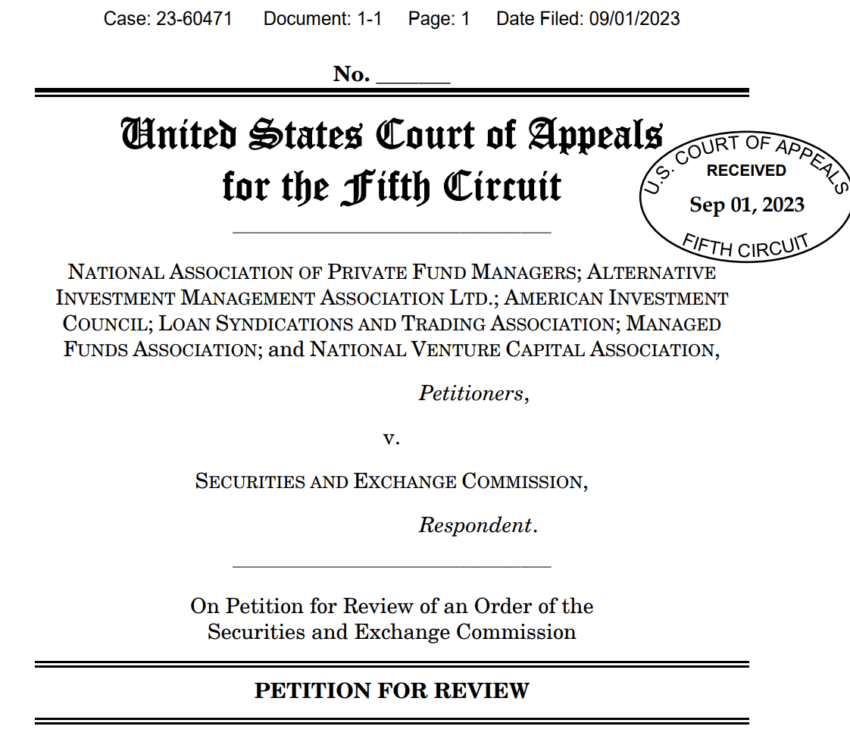 An excerpt of the court filing.