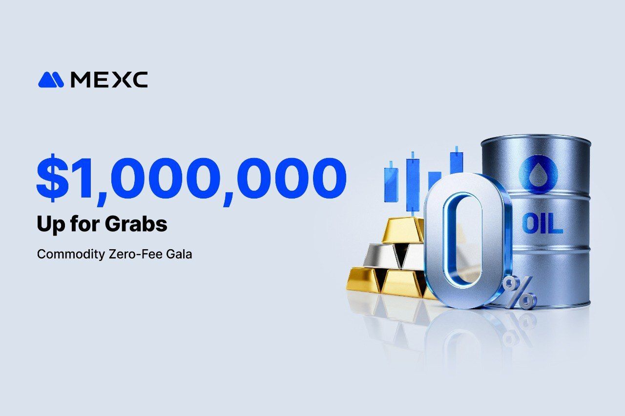 MEXC lança o Commodity Zero-Fee Gala com US$ 1 milhão em recompensas de trading