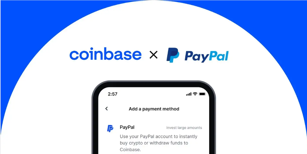 Coinbase integriert PayPal