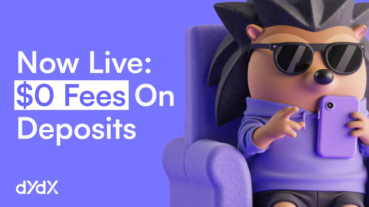 dYdX Removes Deposit Fees on $100+ Instant Transfers Across Major Chains