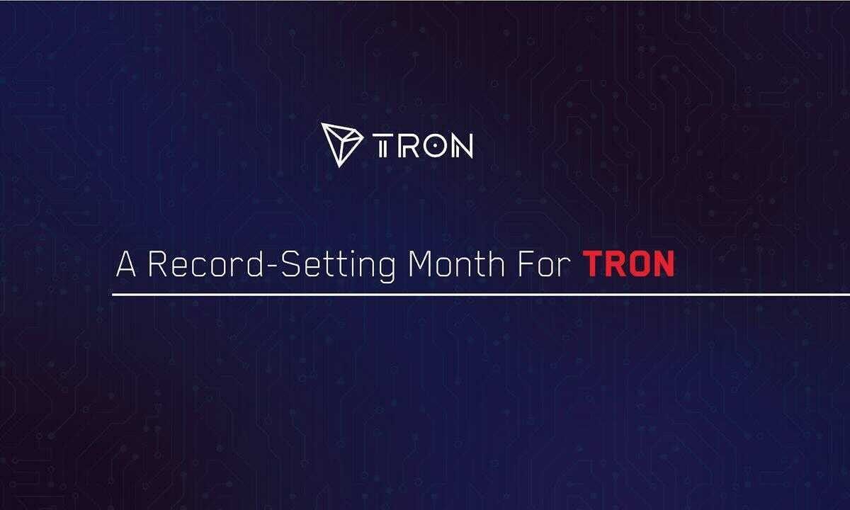 TRON Just Had a Record-setting Month