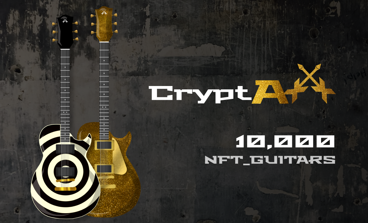 CryptAxx Set to Launch 10,000 NFT Guitars on Ethereum