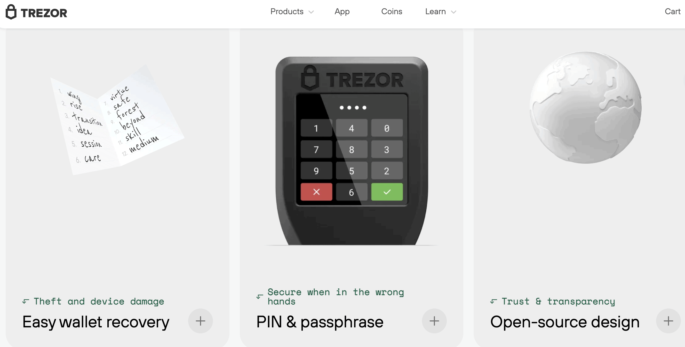 Ledger wallet alternatives: Trezor
