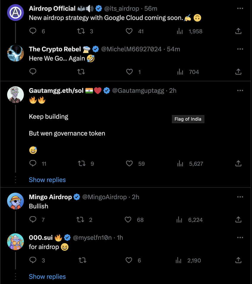 The community anticipates a LayerZero airdrop. Source: X (Twitter)