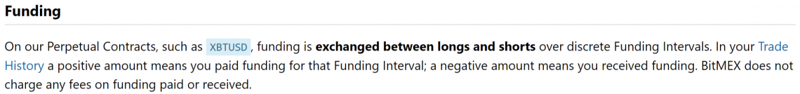 BitMEX funding