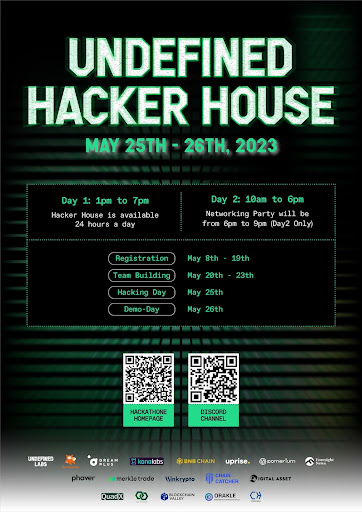 블록체인 해커톤 ‘언디파인드 해커하우스’, 25~26일 개최