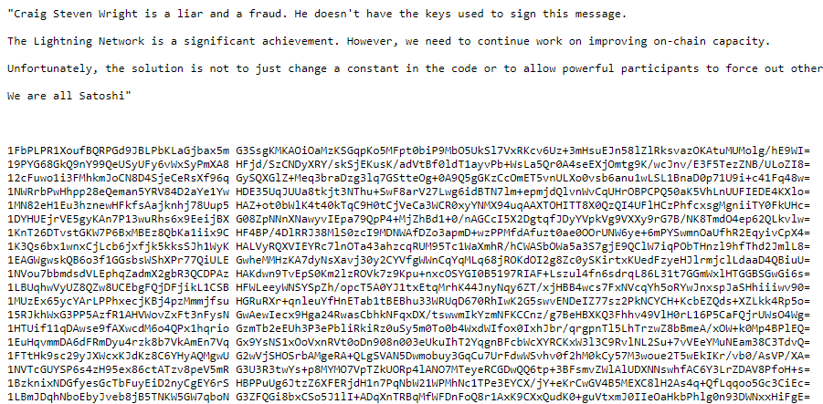 Craig Wright Satoshi