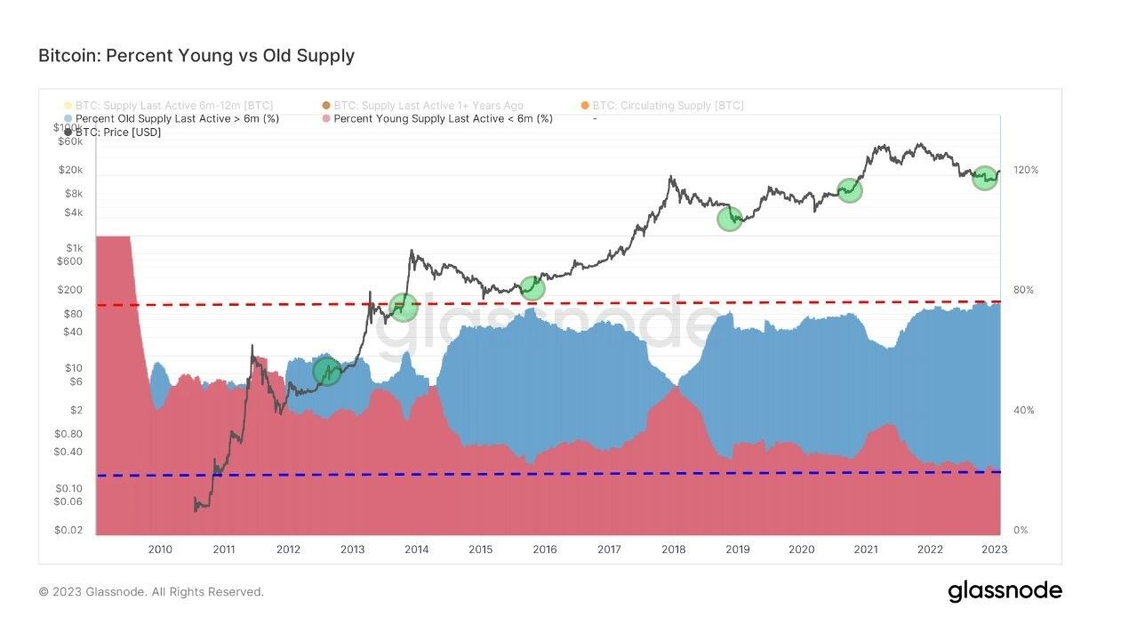Kryzys podaży Bitcoina - młoda i stara podaż