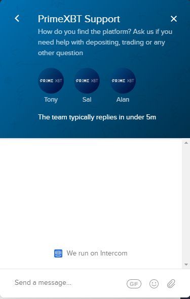 Prime XBT Customer Support