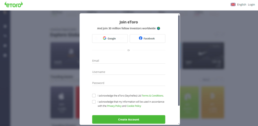 open an etoro account