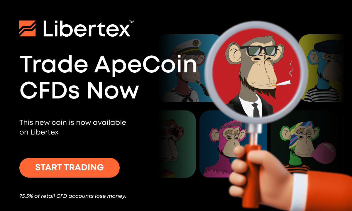 ApeCoin Is Booming – Follow its Growth With Libertex