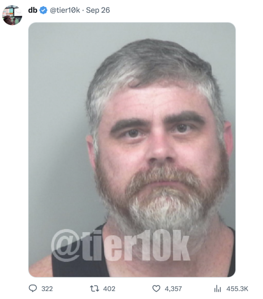 Ben Armstrong's arrest set crypto Twitter abuzz. Source: Tier10k X account