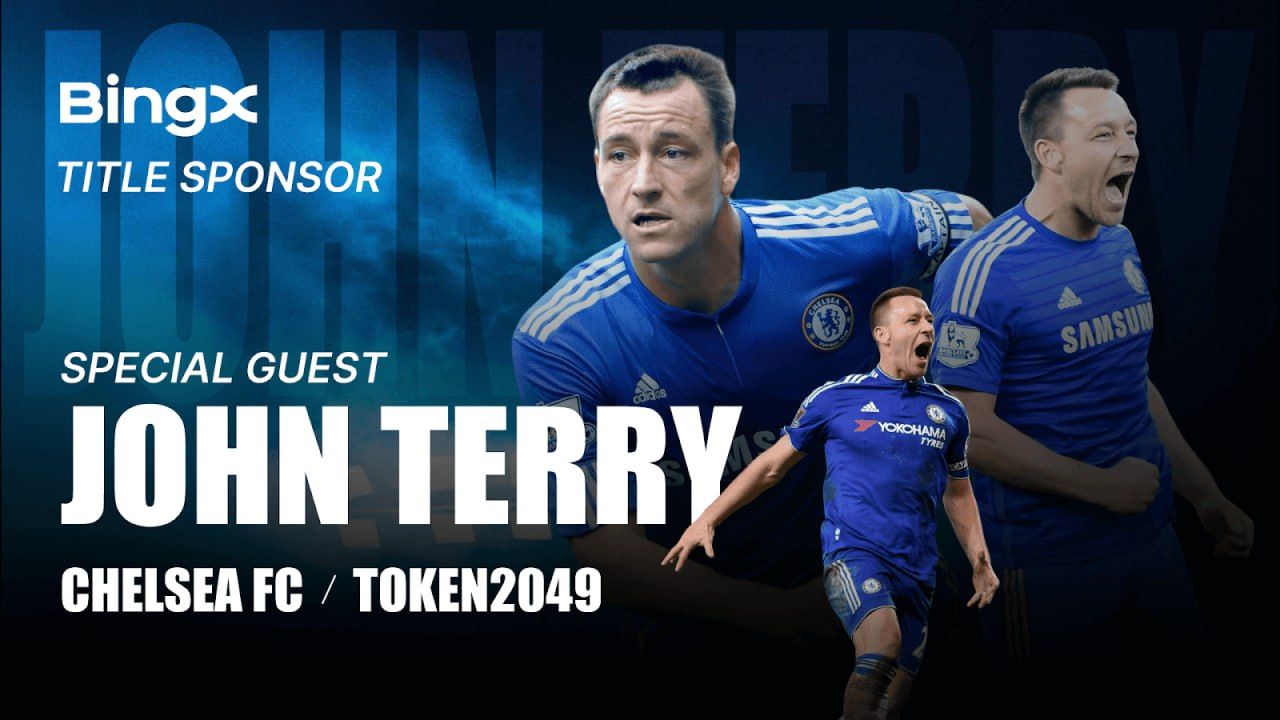 BingX é patrocinadora master do TOKEN2049 Singapura 2025 com presença especial de John Terry, lenda do Chelsea
