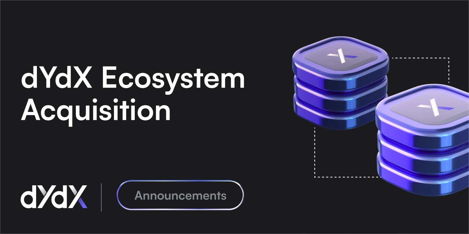 dYdX Acquires Key Ecosystem Teams to Accelerate Product-Led Growth