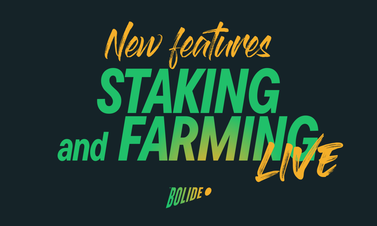 Bolide Finance Launches Lucrative Staking and Farming Features